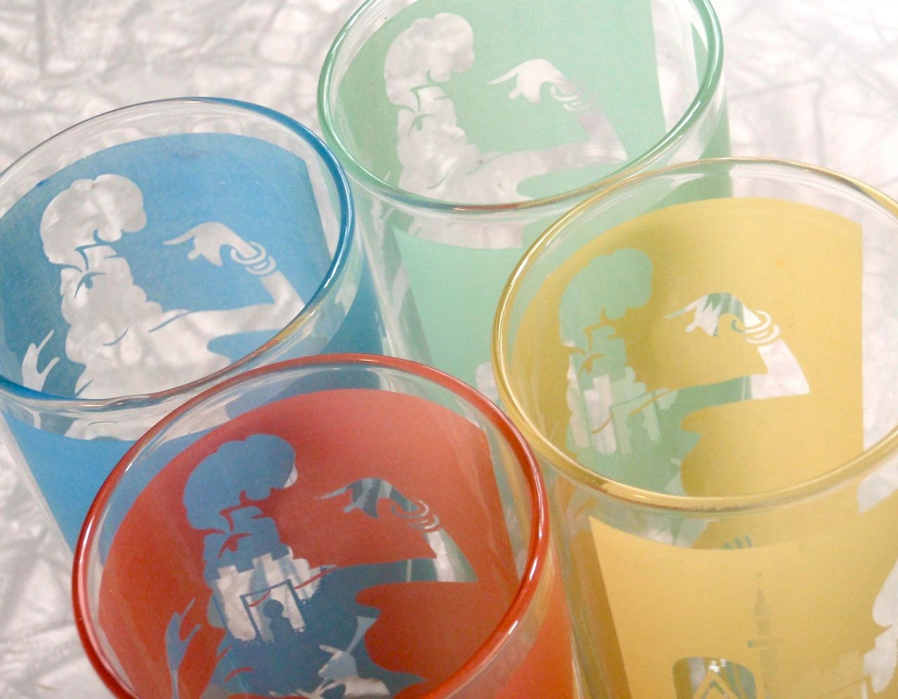 RESERVED FOR KT 1950s Gin Glasses - Set of 8
