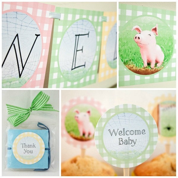 CHARLOTTE'S WEB Collection - Printable Party Décor Il_570xn