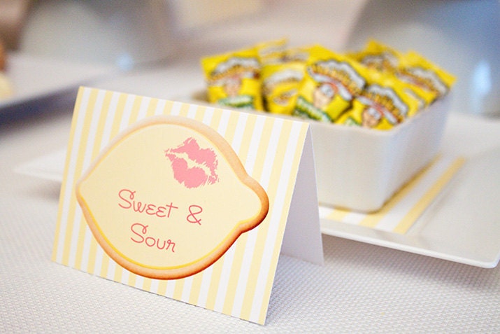 PUCKER UP Collection - Printable Lemon Themed DIY Party Decorations