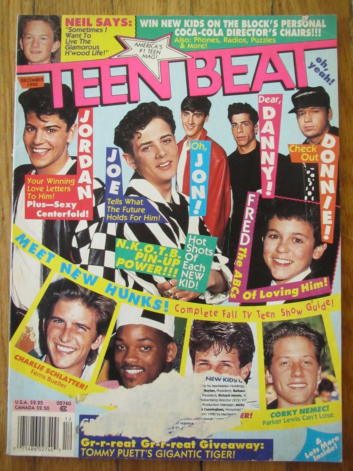 Teen Beat Dec 1990 Magazine New Kids On The By Letspretendkids