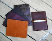 Lightweight Upcycled Leather Wallet/ Card holder OOAK
