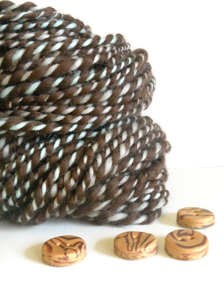Reserved CLEARANCE Handspun 2 ply Merino wool yarn 86 yards