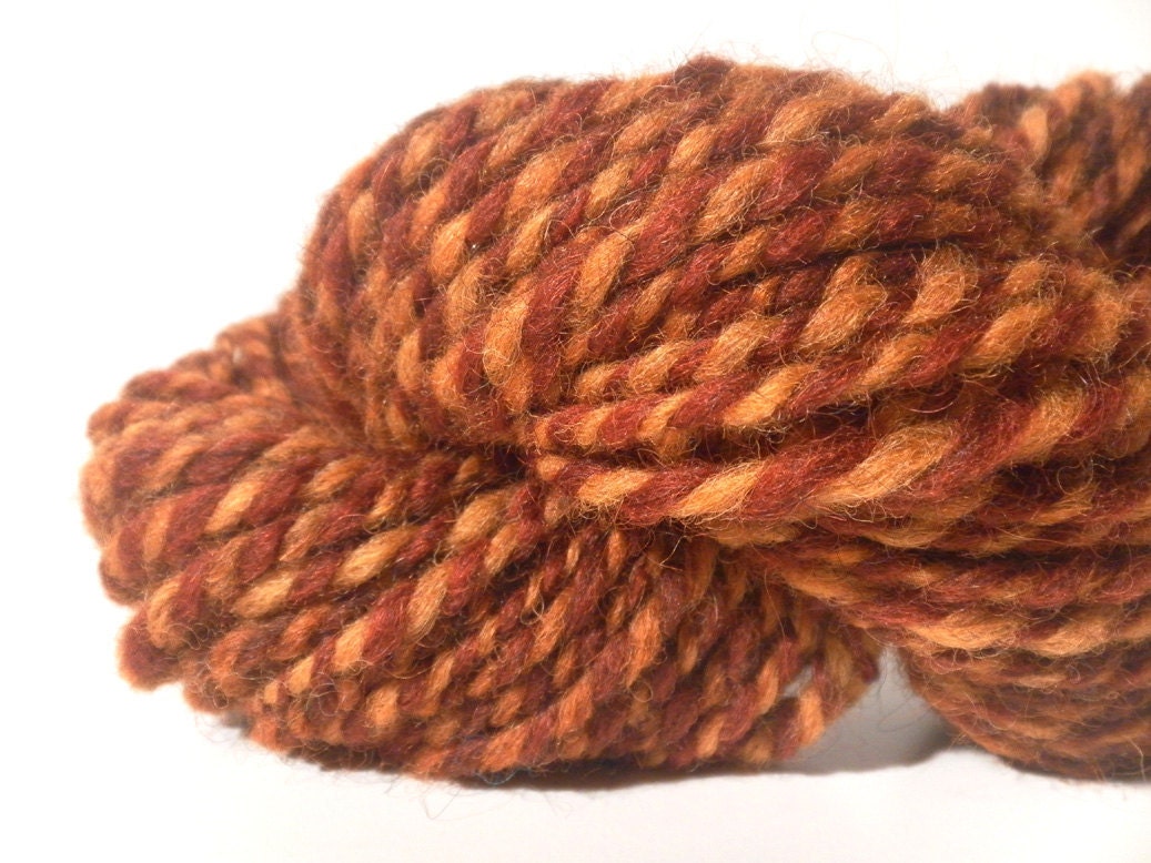 CLEARANCE Handspun wool 2 ply Bulky ArtYarn - 50 yards