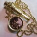 Miniature Telescope and Compass Pendant
