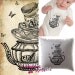 Tea with Alice wonderland tea cup mad hatter fantasy graphic art ephemera gift tag label napkins burlap pillow large image Sheet n.127