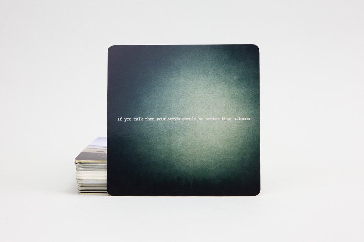 Cup Coasters / Postcards - Inspirational Quotes