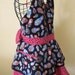 Russian Nesting Doll Matryoshka Apron and matching hot pad mitt with red and white polka dots