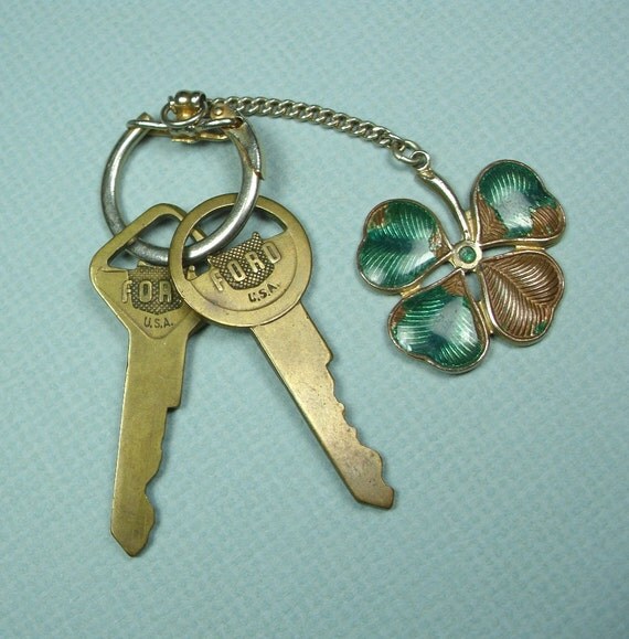 1940s Ford Keys Vintage Brass USA by SeptembersChild on Etsy