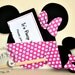 Custom Hot Pink Minnie Mouse Birthday Invitations Handmade by Lisa