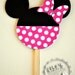 Custom Hot Pink Minnie Mouse Birthday Invitations Handmade by Lisa
