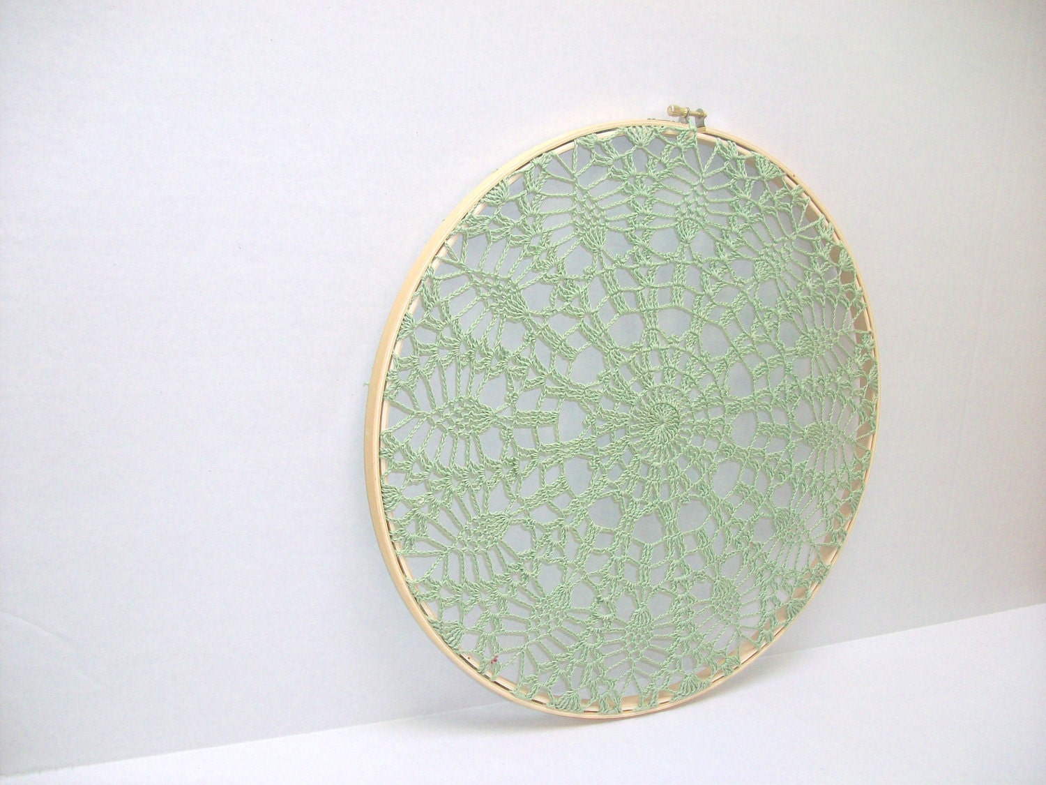 Embroidery Hoop Art - handmade lace -  house decoration - wedding gift