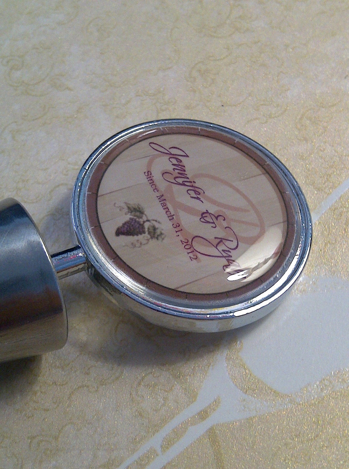 Wedding Favors, Wine Bottle Topper, Personalized