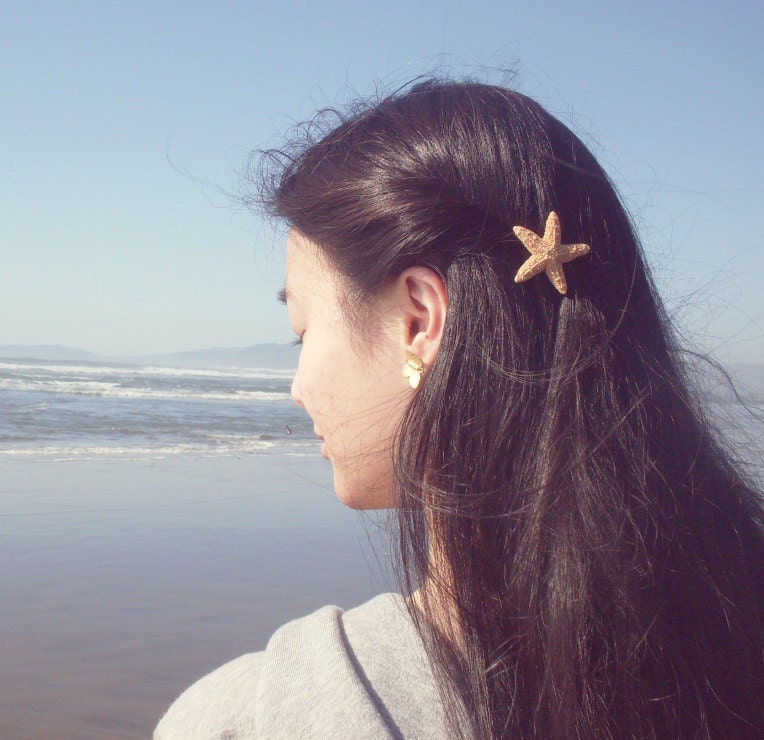 Buy One Get One Free Sale - Starfish Barrette Starfish Hair Accessories Mermaid Hair Accessories Beach Hair Accessories Cute Adorable