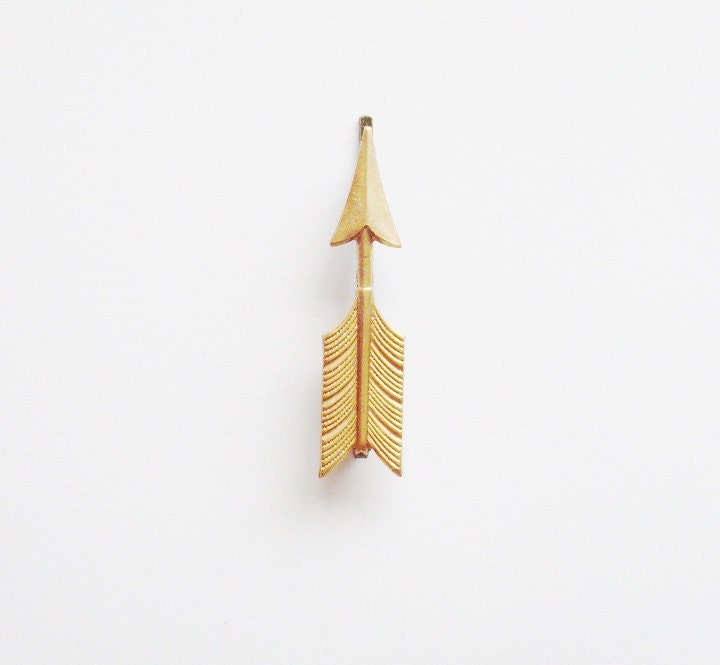 Arrow Bobby Pin - Gold Arrow - Cute - Adorable - Boho - Bohemian - Minimal - Minimalist Fashion - Statement - Summer Fashion - dreamsbythesea