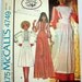 Laura Ashley, Misses 10 Blouse, Skirt and Pinafore Vintage McCalls 4749 Sewing Pattern, 1975