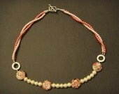 Twisted Honeysuckle necklace and earring set