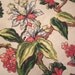 1940s Bark Cloth Curtain Panel Floral Print WOW 89x36 inches by True Value Vintage Vancouver