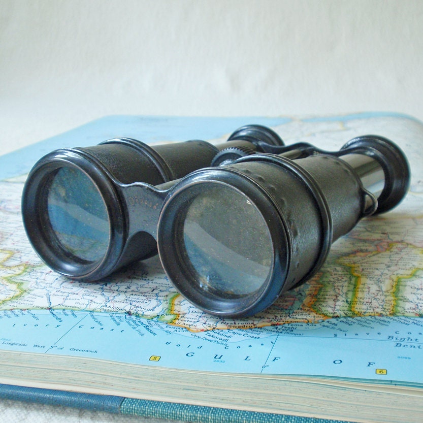 Vintage Champiere Paris French Field Glasses Binoculars