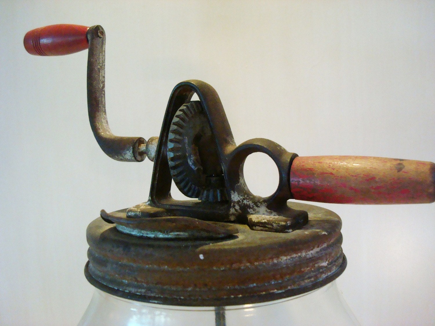 Vintage Dazey Butter Churner, Red,XL. Vintage Kitchen, Farm, Industrial, Vintage by ChaseVintage on Etsy