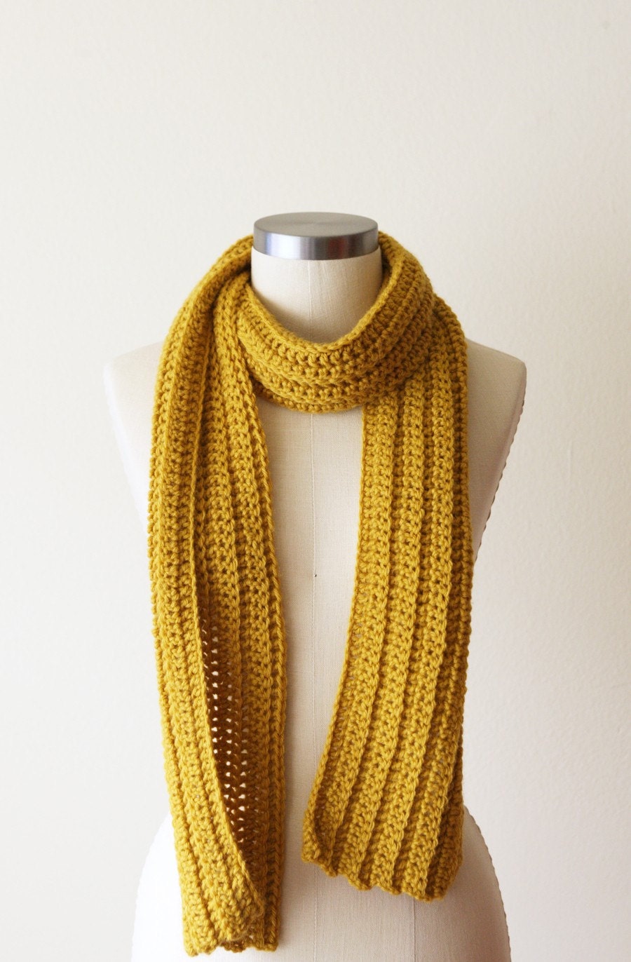 Casual Scarf in Honey Mustard
