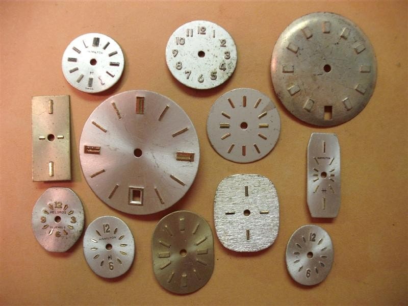 Vintage Watch Dials Faces - Lot of 12 - About Face