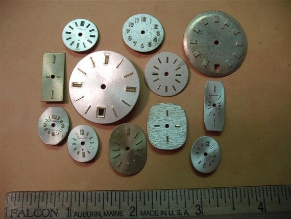 Vintage Watch Dials Faces - Lot of 12 - About Face