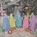 Beautiful Pretty Pastel Christmas-Bottle Brush Tree-Easter-Decoration-Putz