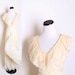 Buttercream Wedding Dress / Long Dress / Edwardian / Dress / Dresses / Vintage Wedding Dress / Lace Dress / Polka Dot / Mermaid / 1148
