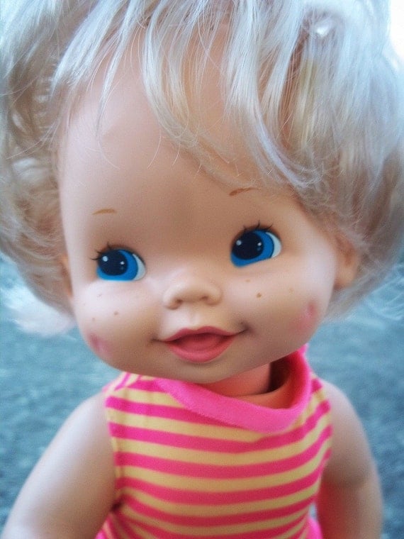 Items similar to VINTAGE MATTEL BABY SKATES DOLL, 1980s on Etsy