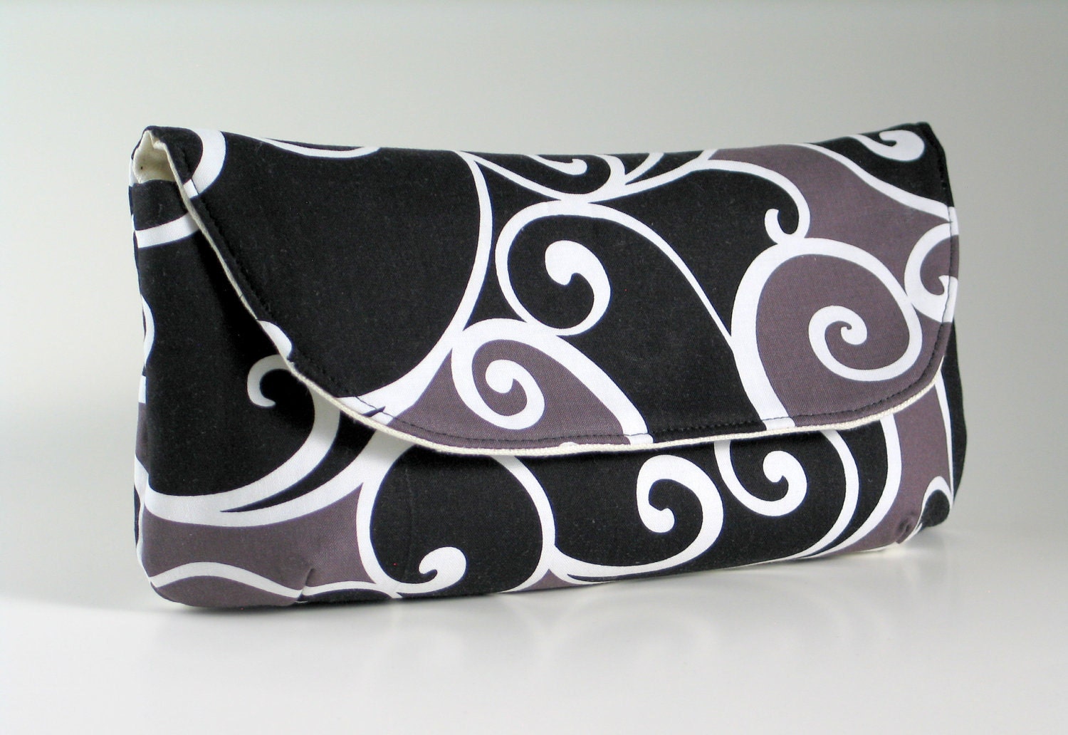 Black and Brown Swirls Clutch
