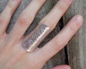 adjustable silver knuckle ring, shield ring, modern aluminum ring, rings, aluminum ring, bohemian aluminum ring, gypsy aluminum ring
