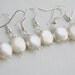 5 Pairs,Wire wrapped pearls,Coin Pearl Earrings,Wedding party favor,bridesmaid gifts,bridal jewelry,Gold