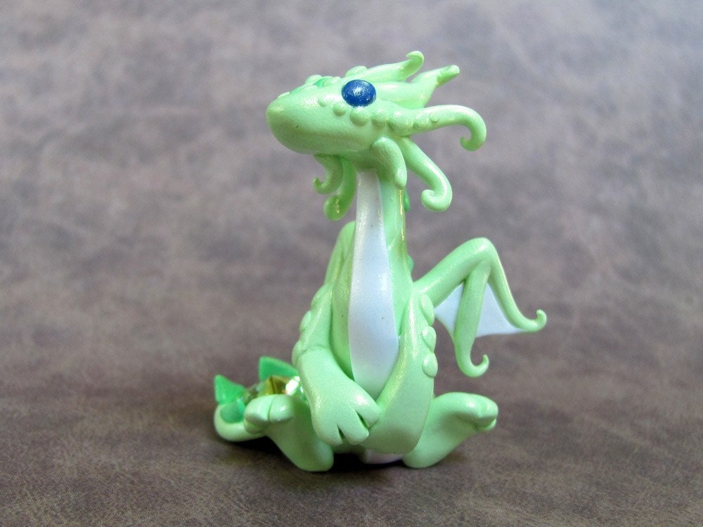 RESERVED for Luis - Peridot Gem Dragon