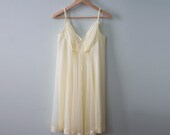 Sunny Vintage Shadowline Lace Chiffon Nightie SIZE SMALL