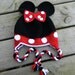 Girly Mouse Ears Hat In RED, Inspired by Minnie Mouse