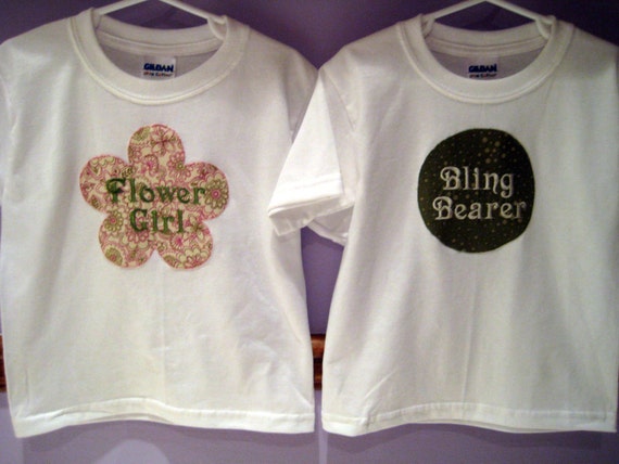 Items similar to Ring Bearer and Flower Girl tee shirts on Etsy