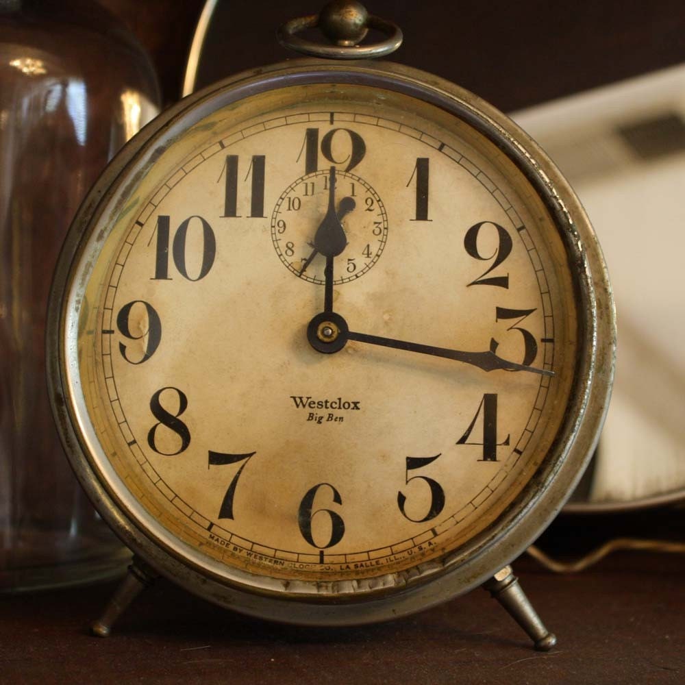 RESERVED for Pat SALE Antique Clock by Cottonridgevintage on Etsy