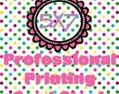 25 Prints Flat Card Stock Printing for Predesigned or Custom Unique Scrap Designs 5x7 Card, Invitation, or Announcement With Envelopes