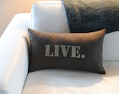Live Pillow Cover in Chocolate