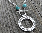 Mothers' Circle Necklace - Limited Turquoise & Sterling Edition