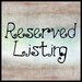 RESERVED LISTING - For HugsandHolidays - Only