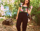 SALE Black High Waist Harem Trousers