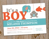 Baby shower invitation, Print Your Own - by gelDesign