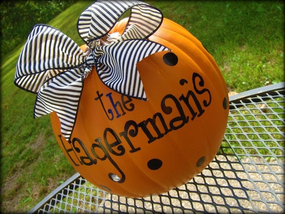 Family Name Personalized Pumpkins..ADORABLE