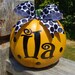 Adorable Bow PUMPKINS - Personalized with Girls Name or Monogram