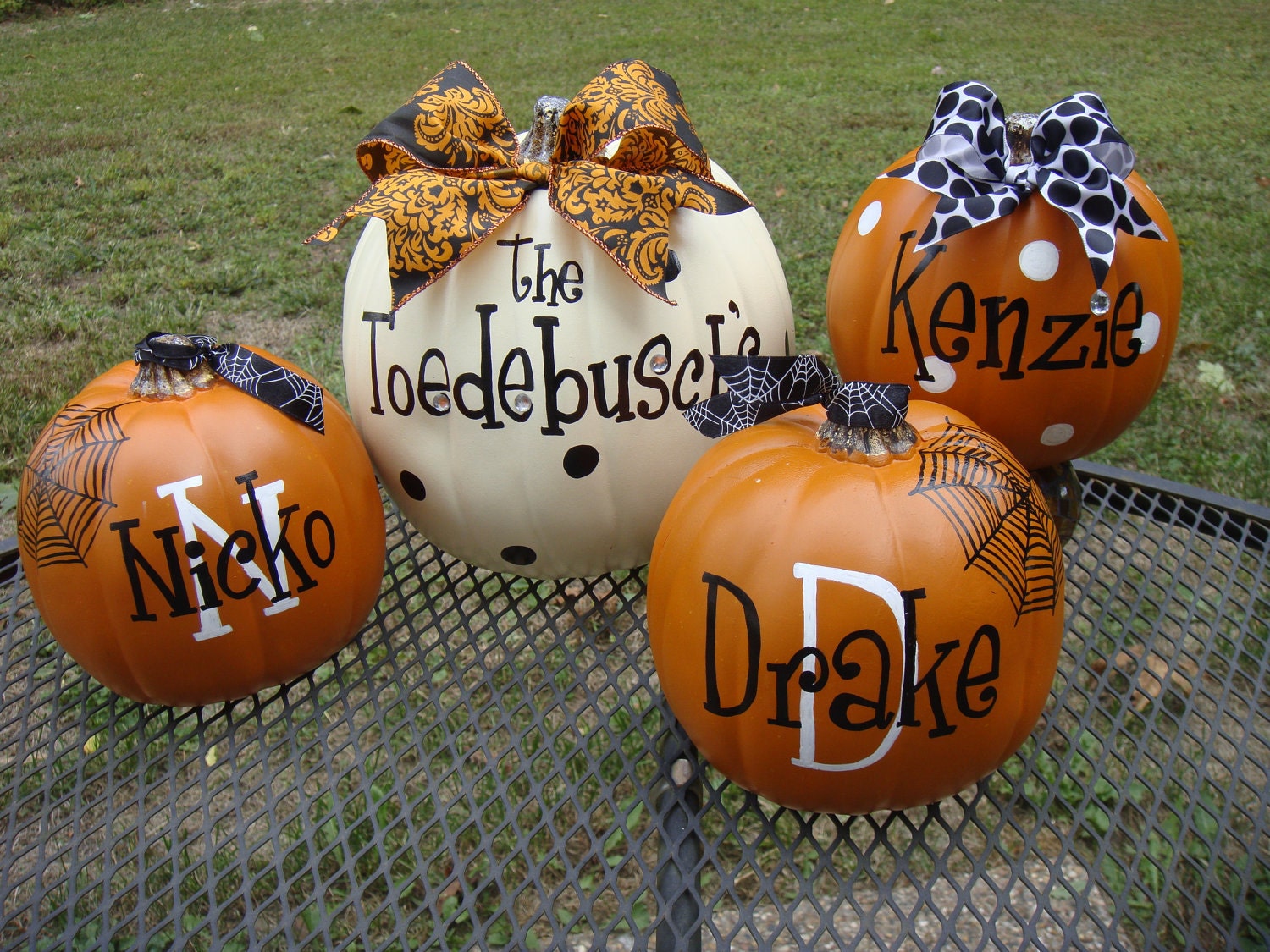 Family Name Personalized Pumpkins..ADORABLE