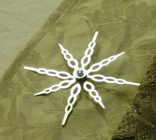 SILVER or BLACK Estrella Nueva- Steampunk Clock Hand Deluxe Holiday Ornament