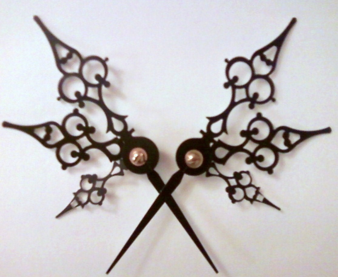 Mariposa Noir Hair Pick Set Steampunk Accessory