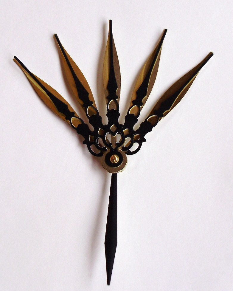 Majesty Hair Pick Steampunk Accessory- Royale (Gold and Black)