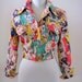Vintage 80s Comic Book Jacket Avant Garde Cropped Bomber Jacket Size Small